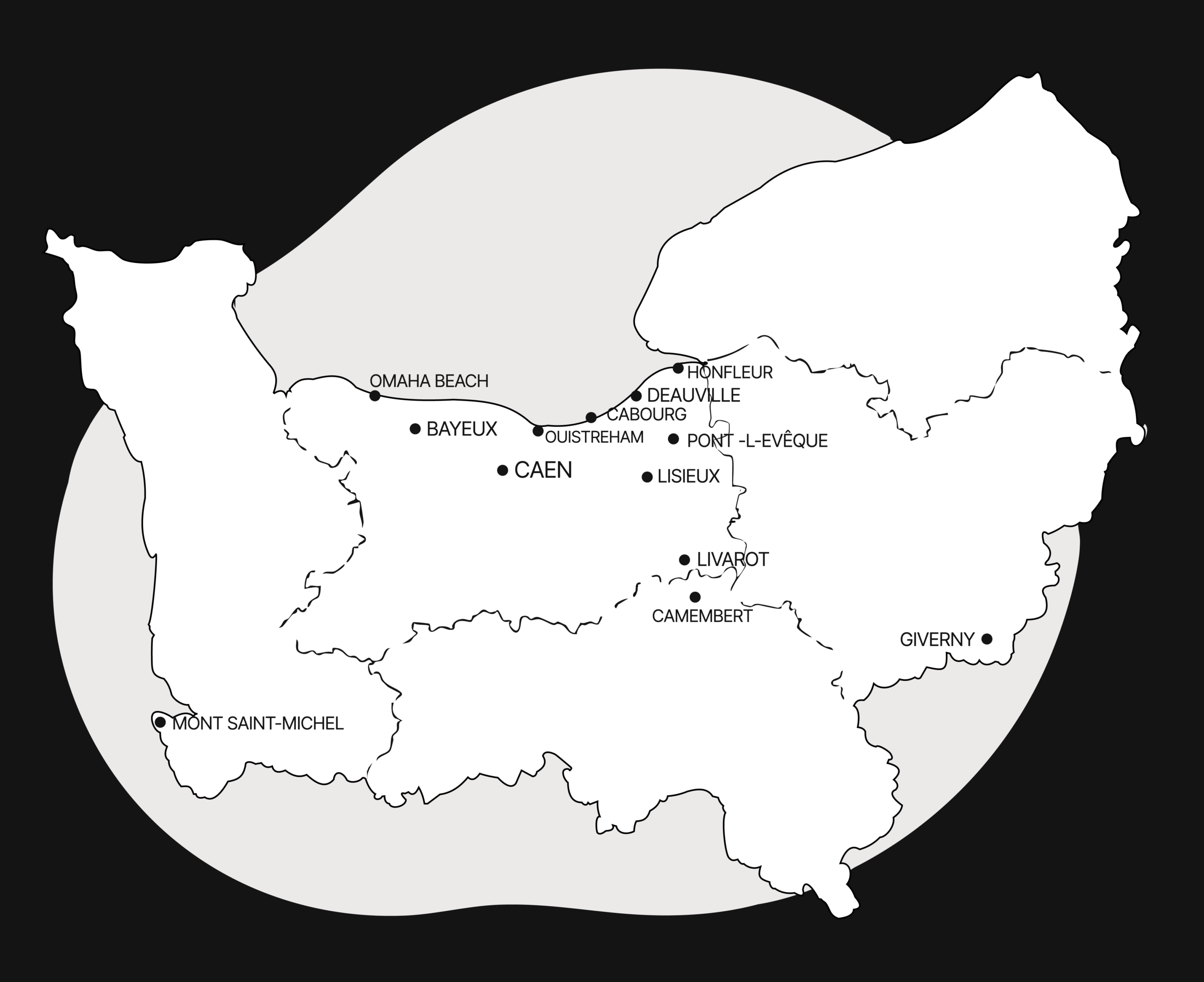 Map Normandie