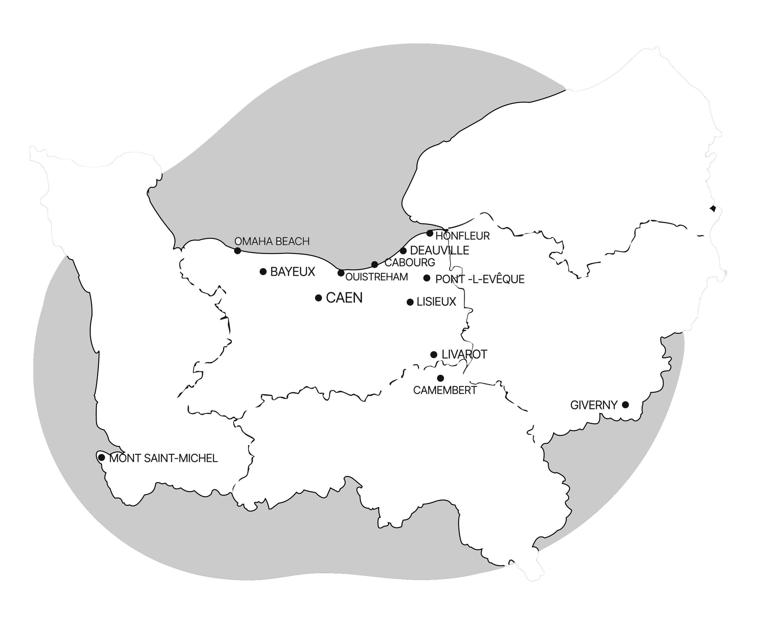 Map Normandie